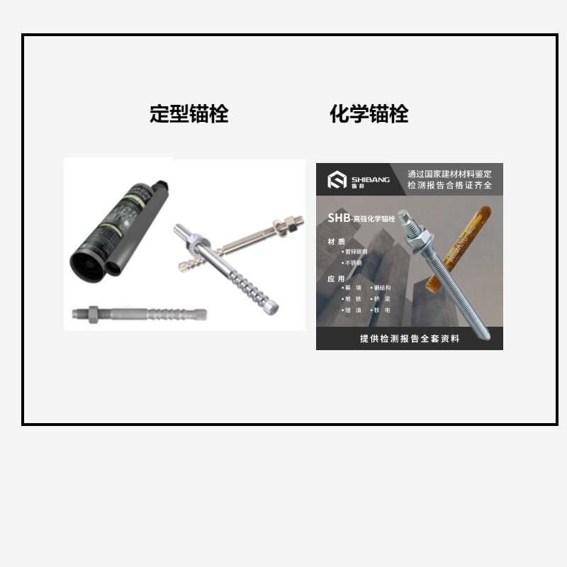 定型錨栓和化學(xué)錨栓之間的區(qū)別？你知道嗎？